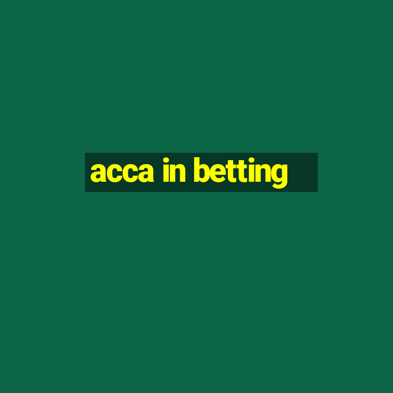 acca in betting