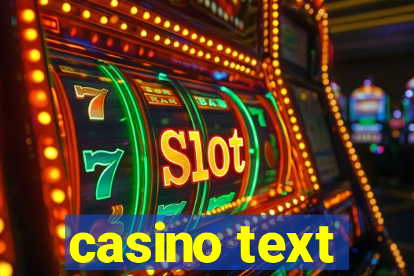 casino text