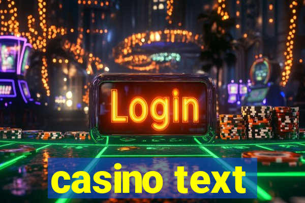 casino text