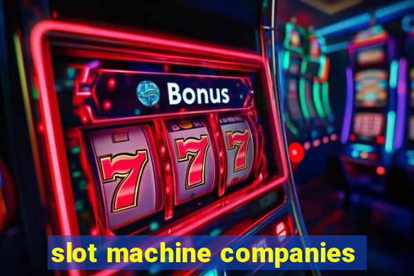 slot machine companies