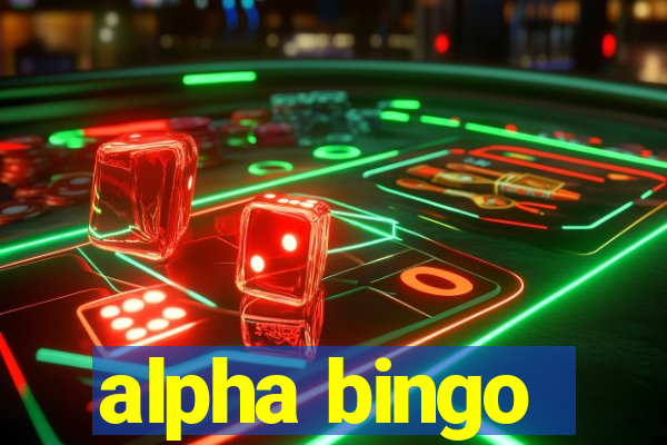 alpha bingo