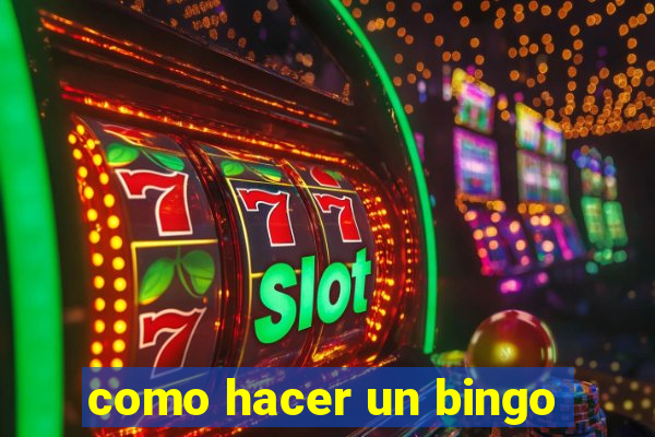 como hacer un bingo