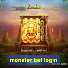 monster bet login