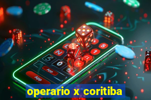 operario x coritiba