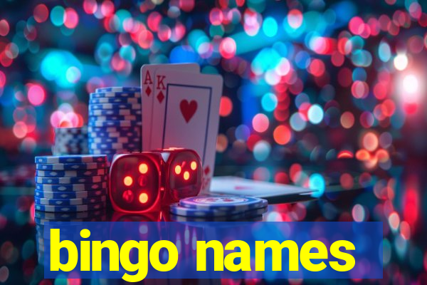 bingo names