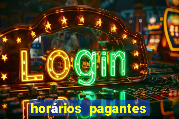 horários pagantes do fortune tiger