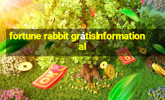 fortune rabbit grátisInformational