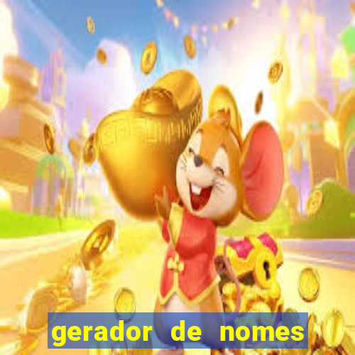 gerador de nomes para jogos