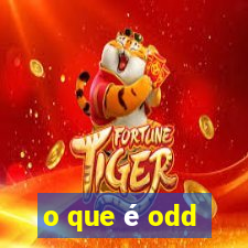 o que é odd