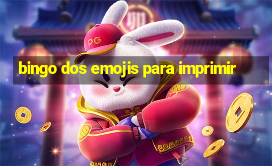 bingo dos emojis para imprimir