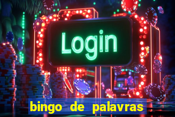 bingo de palavras de natal