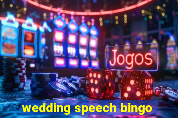 wedding speech bingo