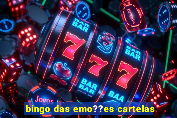 bingo das emo??es cartelas