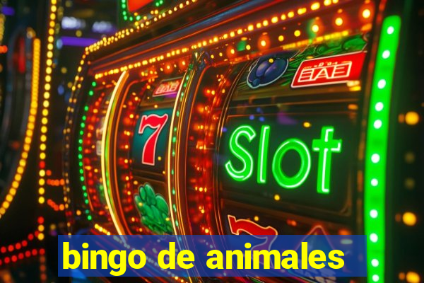 bingo de animales