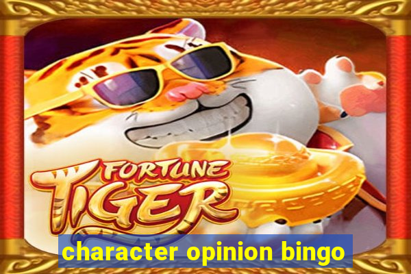 character opinion bingo