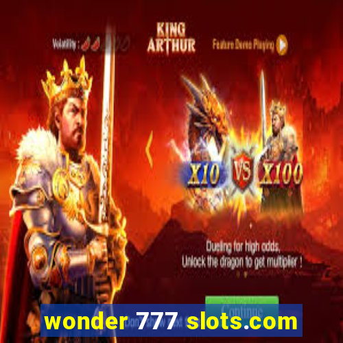 wonder 777 slots.com