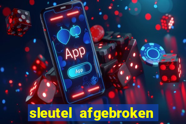 sleutel afgebroken in slot kast