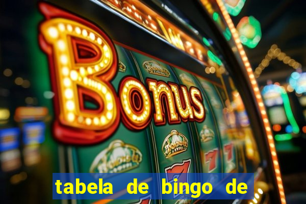 tabela de bingo de 1 a 100