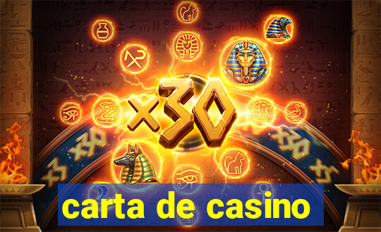 carta de casino