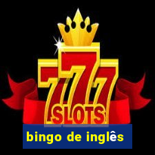 bingo de inglês