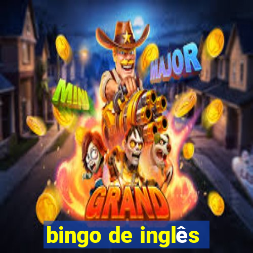 bingo de inglês