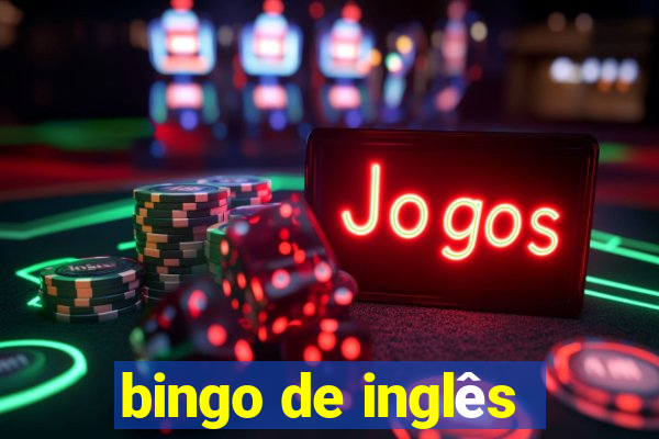 bingo de inglês