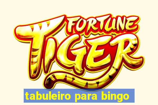 tabuleiro para bingo