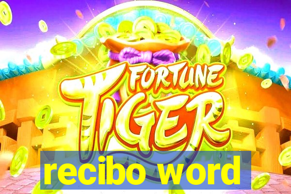 recibo word