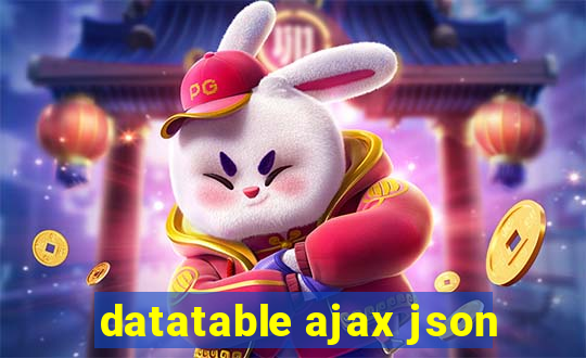 datatable ajax json