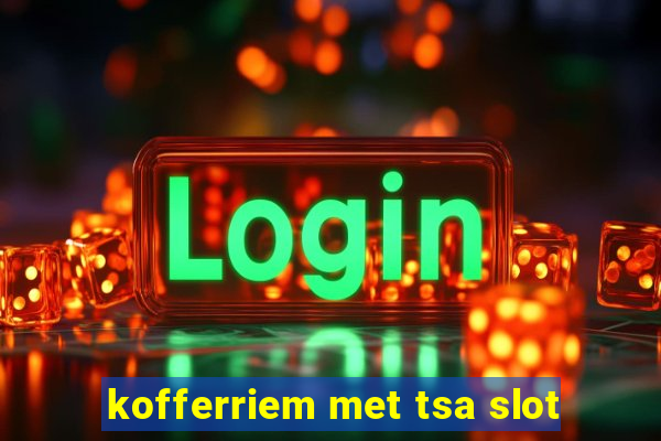 kofferriem met tsa slot