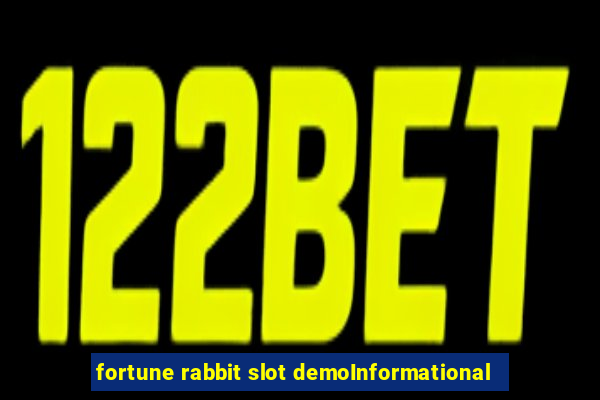 fortune rabbit slot demoInformational