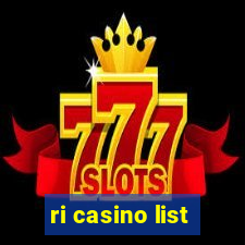 ri casino list