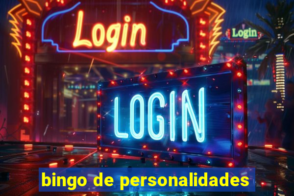 bingo de personalidades