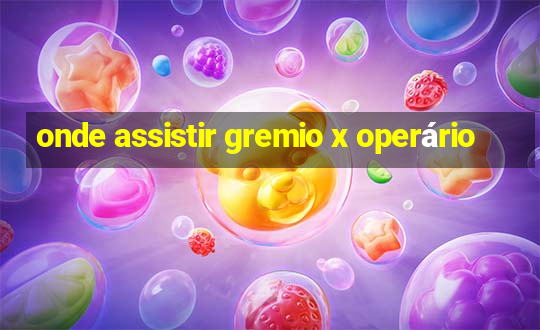 onde assistir gremio x operário