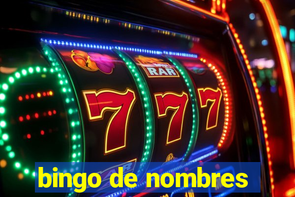 bingo de nombres