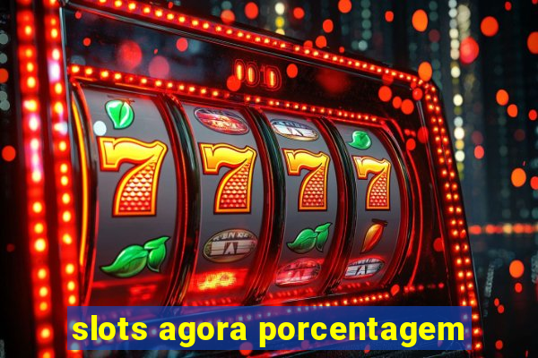 slots agora porcentagem