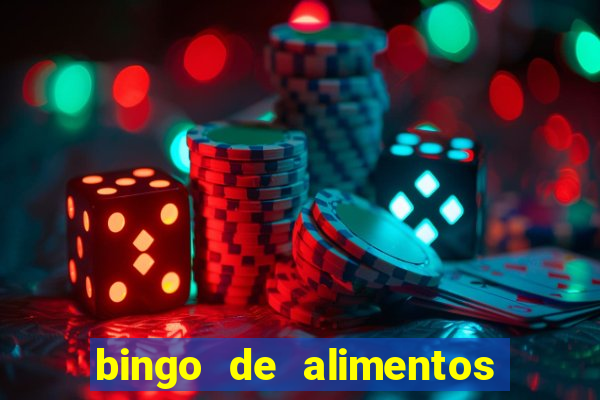 bingo de alimentos saludables para imprimir