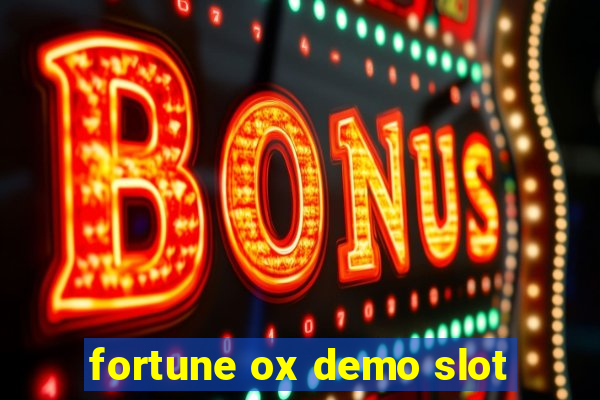 fortune ox demo slot