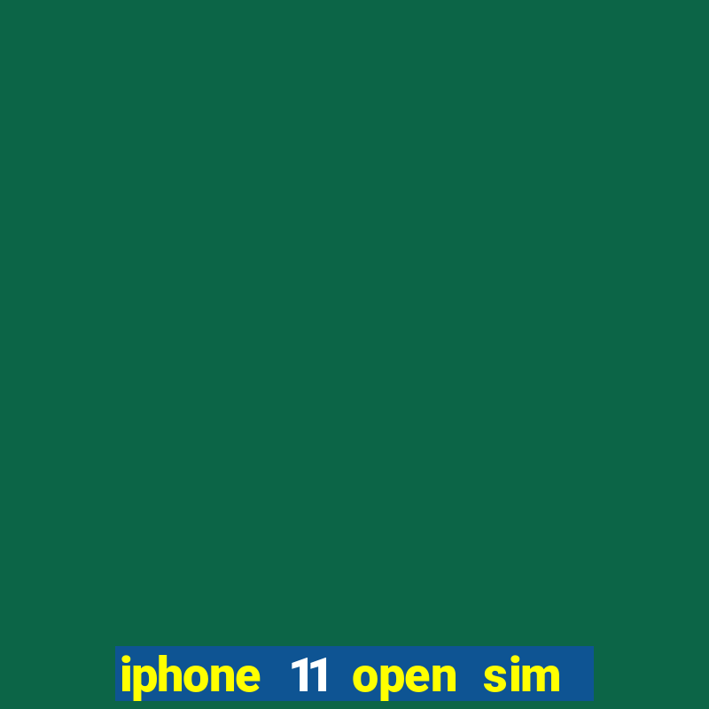 iphone 11 open sim card slot