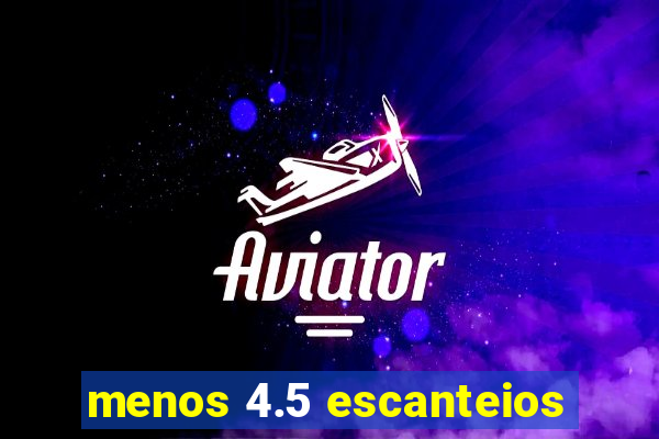 menos 4.5 escanteios