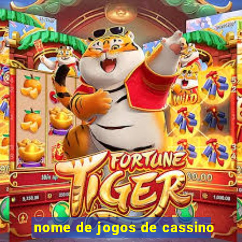 nome de jogos de cassino