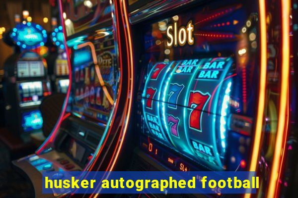 husker autographed football