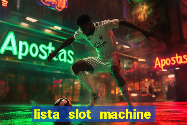 lista slot machine da bar