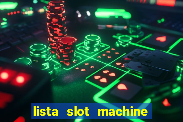 lista slot machine da bar