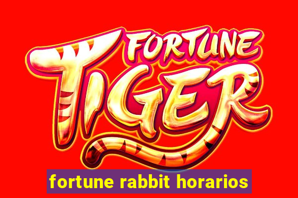 fortune rabbit horarios