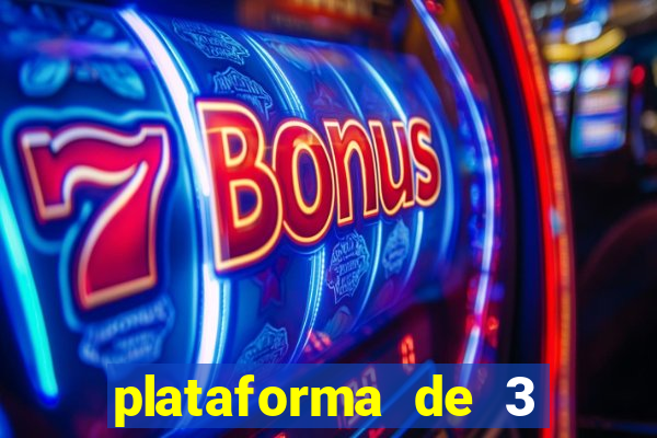 plataforma de 3 reais cassino