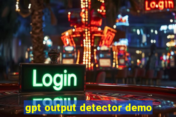 gpt output detector demo