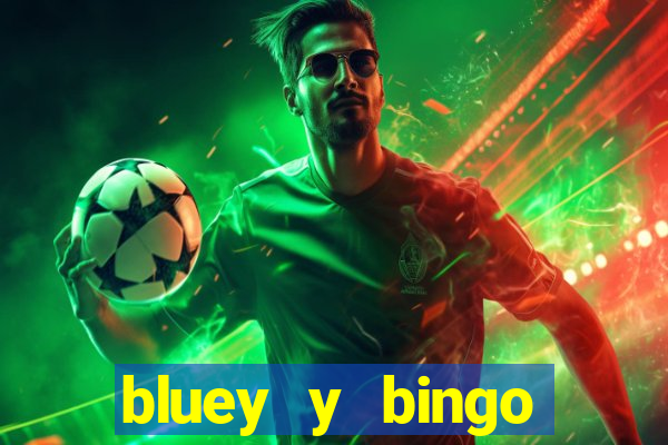 bluey y bingo bailando png