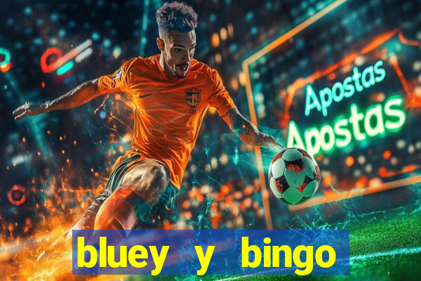 bluey y bingo bailando png