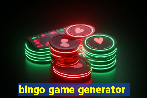 bingo game generator